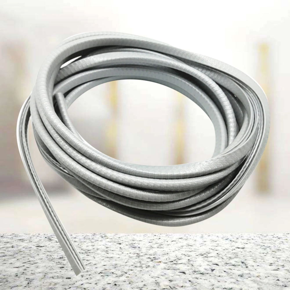 1PC 5M Universal Car Door Scratch Protector Sealing Guard Strip Automobile Door Stickers Grey