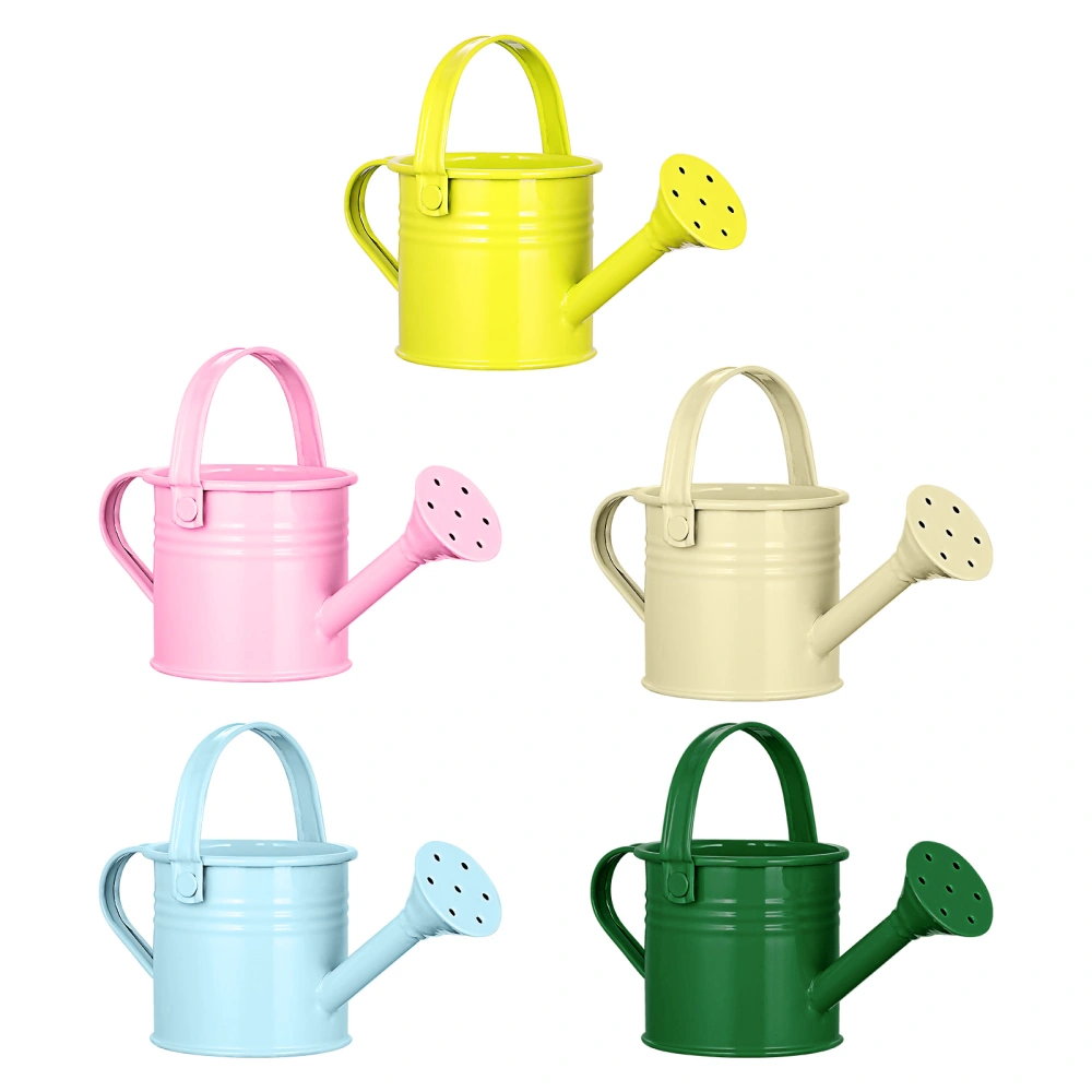 Yardwe 5pcs Gardening Watering Cans Children Watering Pots Iron Watering Kettle for Home Garden