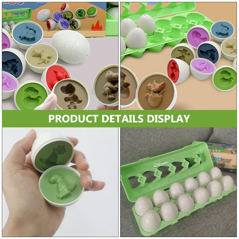 1 Set Kids Toy Interesting Color Shape Matching Egg Safe Early Educational Toy