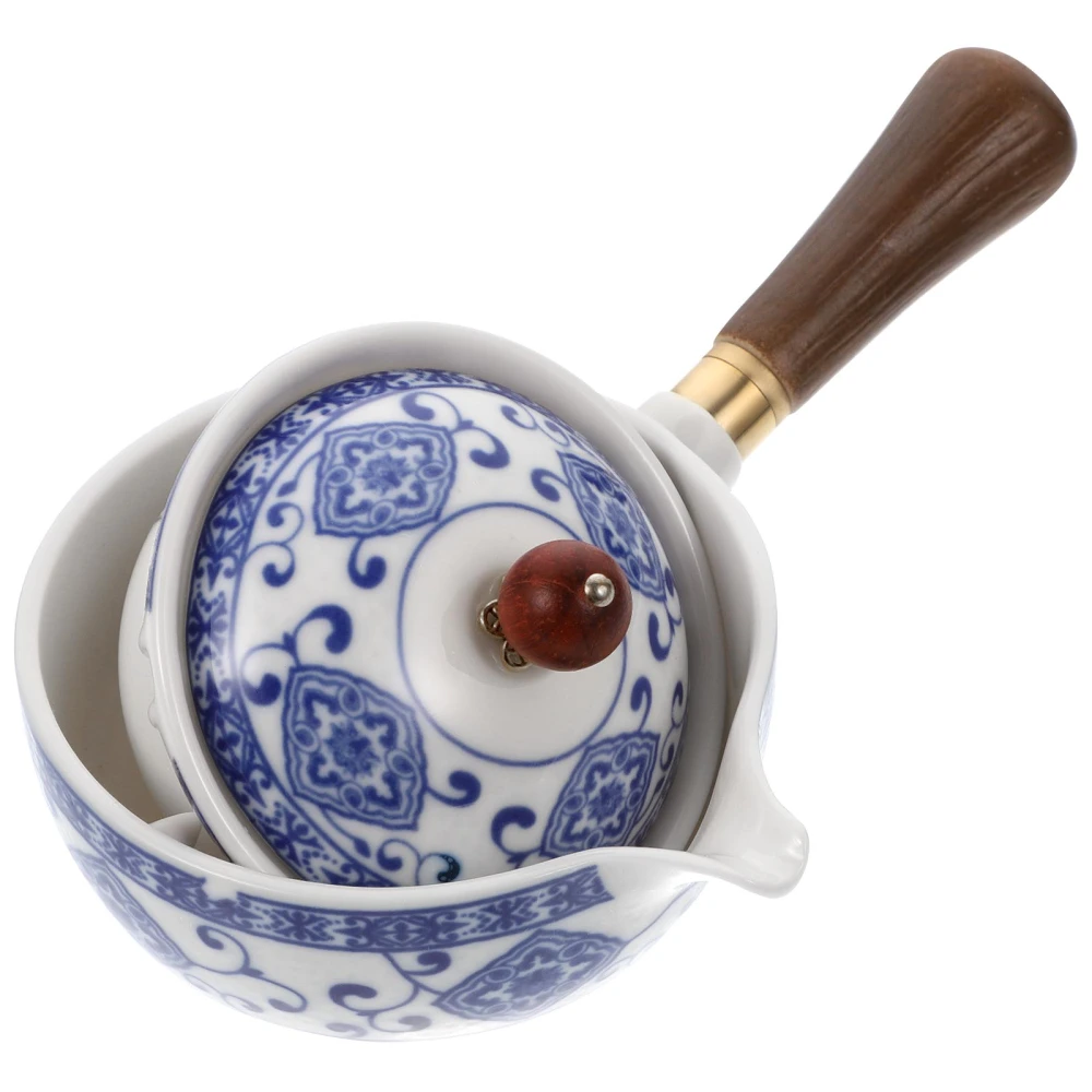 1pc Ceramic Teapot Handheld Teapot Exquisite Tea Set Side Handle Tea Kettle