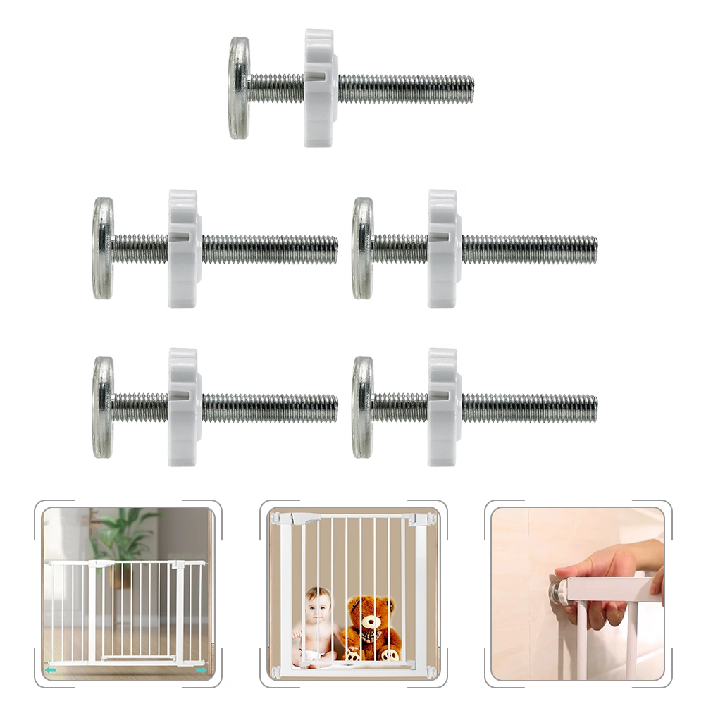 5pcs Baby Gate Pressure Mount Screw Bolts Wall Protector Dog Gate Screws