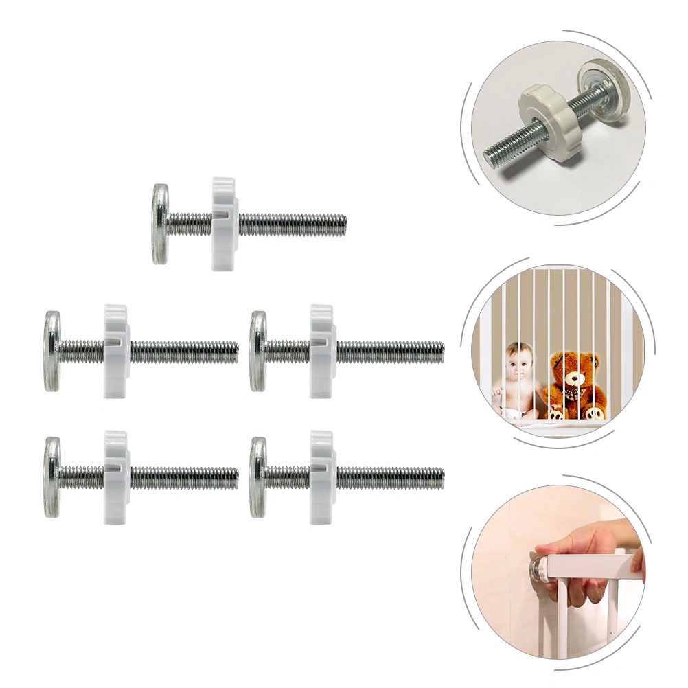 5pcs Baby Gate Pressure Mount Screw Bolts Wall Protector Dog Gate Screws