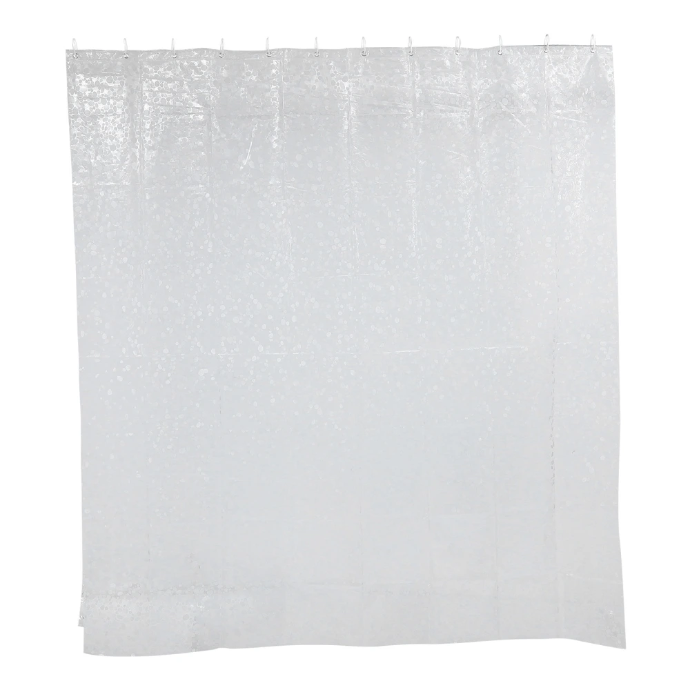 1 Set Stylish Toilet Curtain Bath Curtain Practical Hanging Curtain (Translucent)