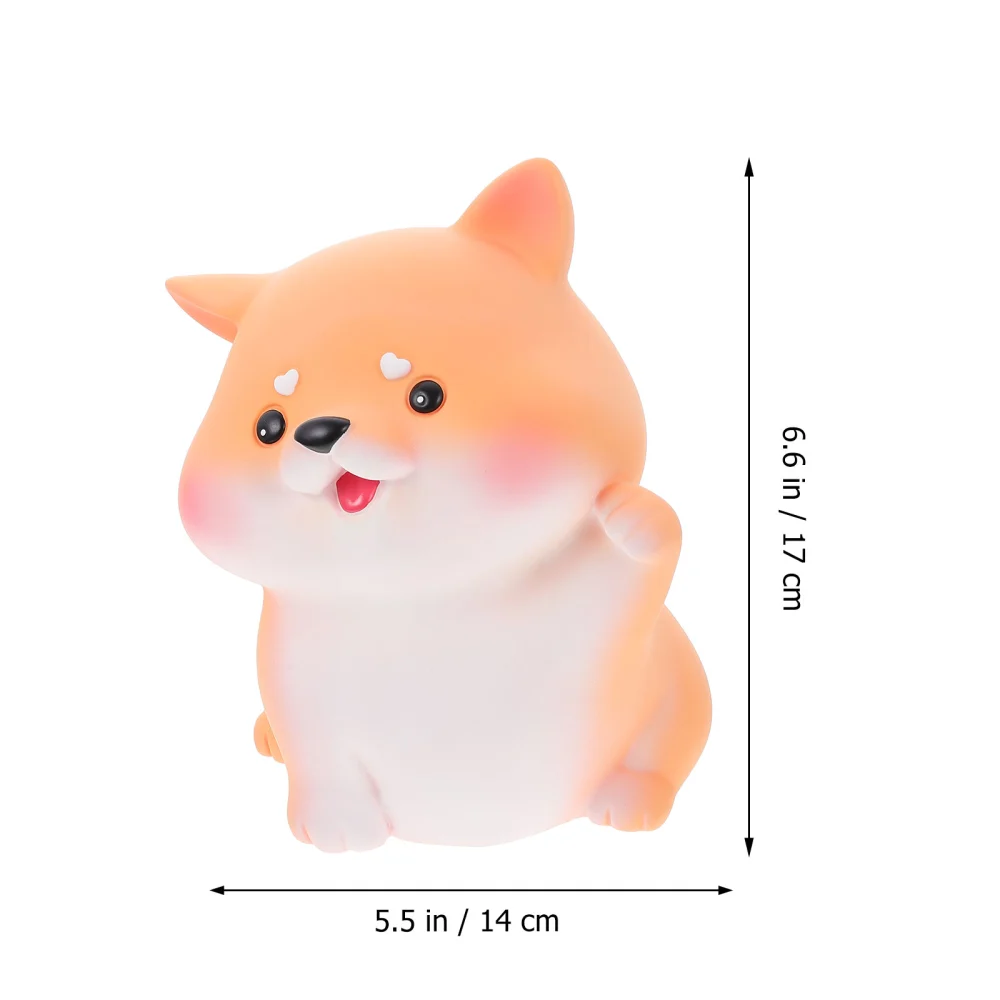 Cartoon Coin Bank Adorable Piggy Bank Creative Shiba Inu Shape Money Box