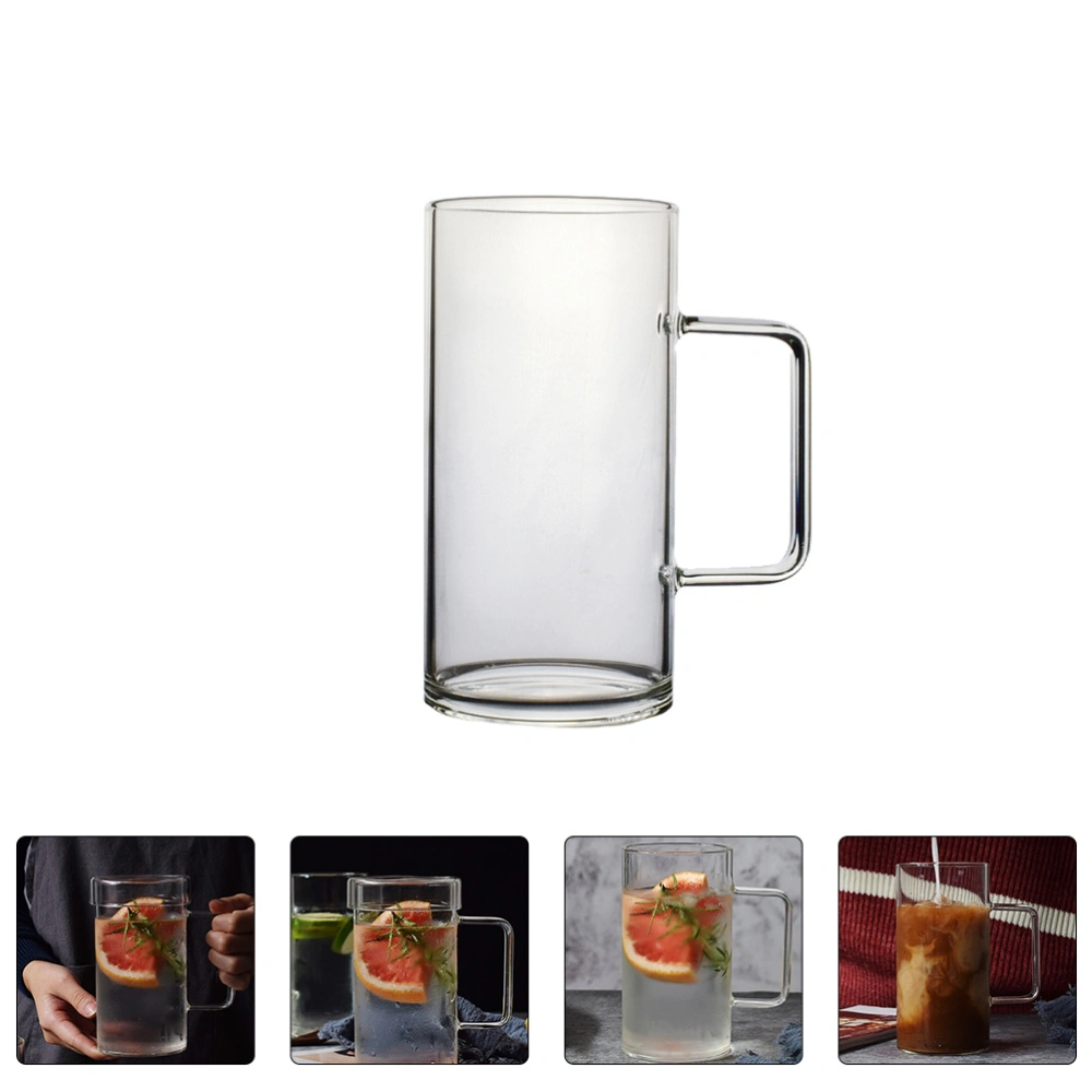 700ml Coffee Tea Cup Mug Glass Mug Home Office Drinking Water Cup with Handle