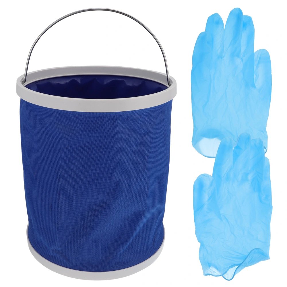 1 Set Water Bucket Gloves Cleaning Set Retractable Bucket Gloves Cleaning Kit