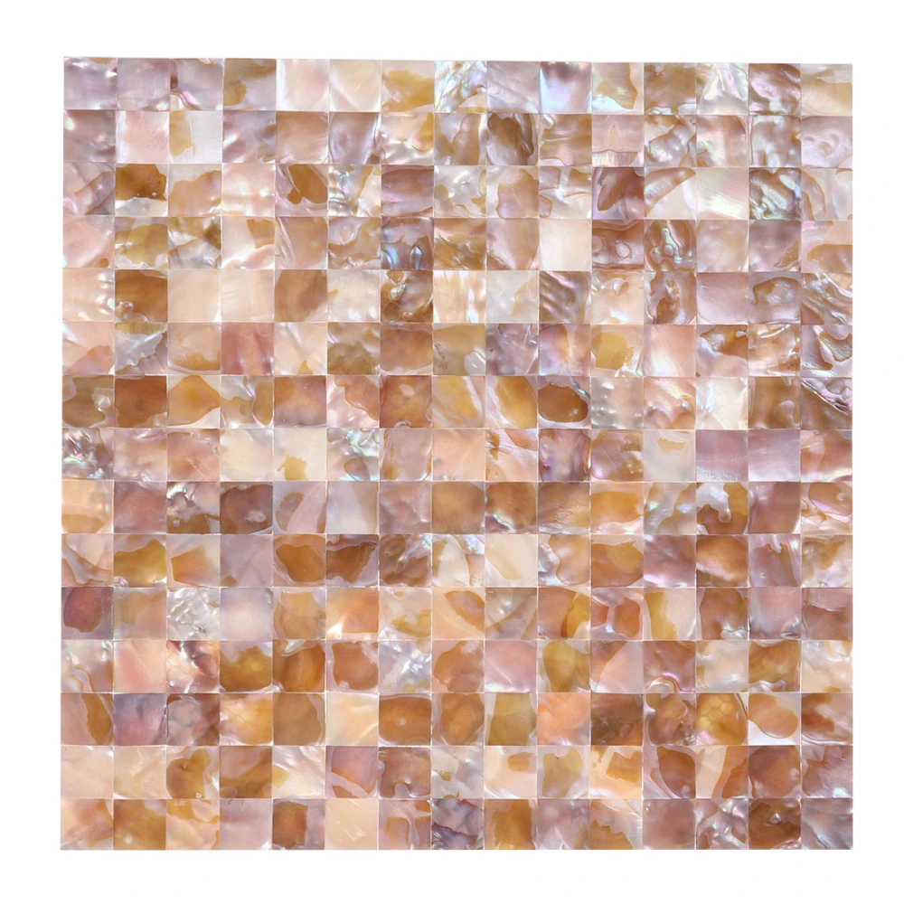 225Pcs Shell Ceramic Tile Brick Pattern Ceramic Tile Modern Wall Background TV Decor Ceramic Tile for Bedroom Living Room