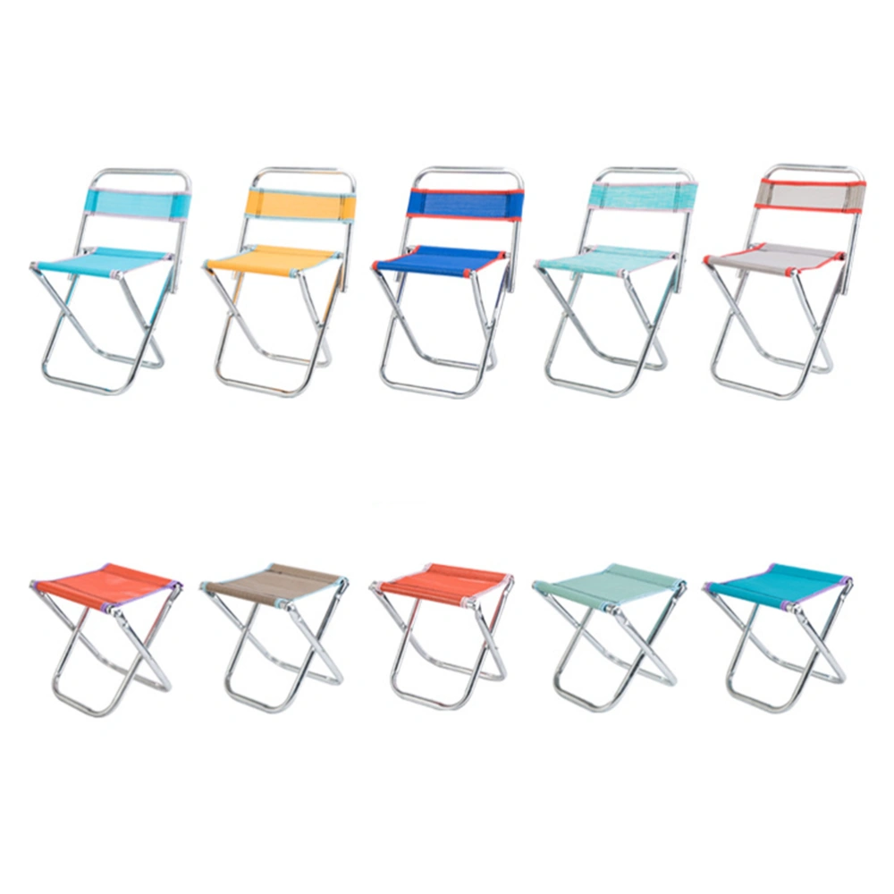 Outdoor Folding Stool Camping Lightweight Portable Chair Fishing Travelling Beach (Random Color)