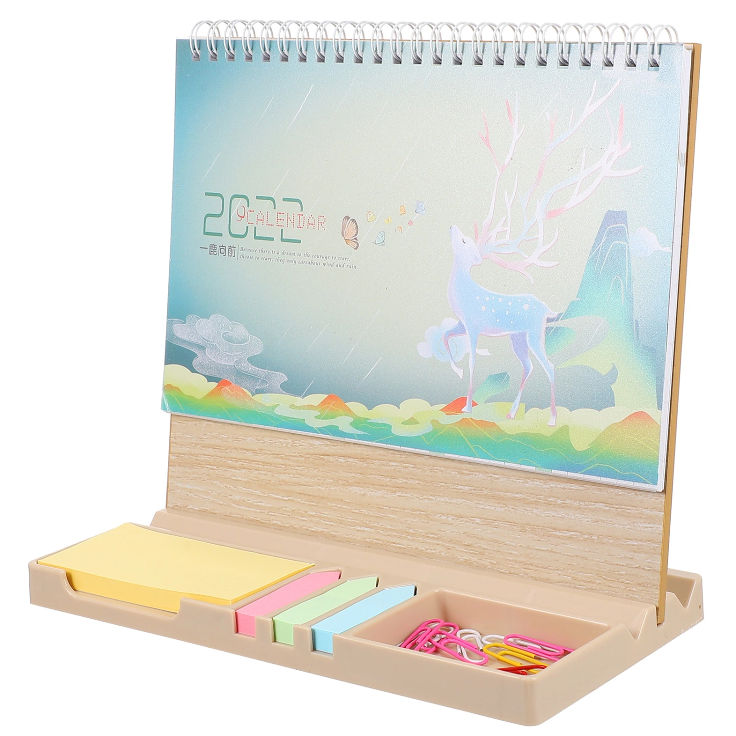 1pc Simple 2022 Desktop Calendar Practical Home Desktop Placing Calendar