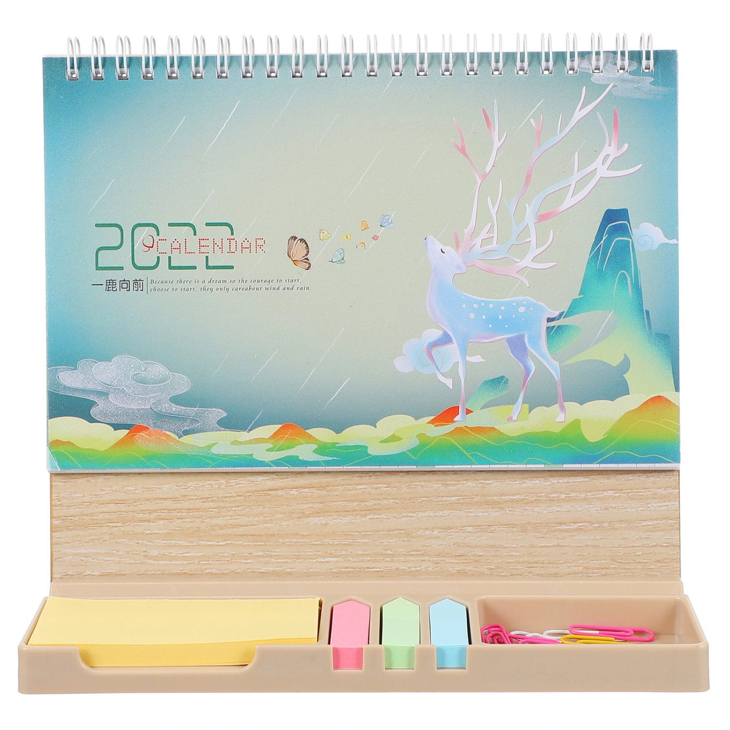 1pc Simple 2022 Desktop Calendar Practical Home Desktop Placing Calendar