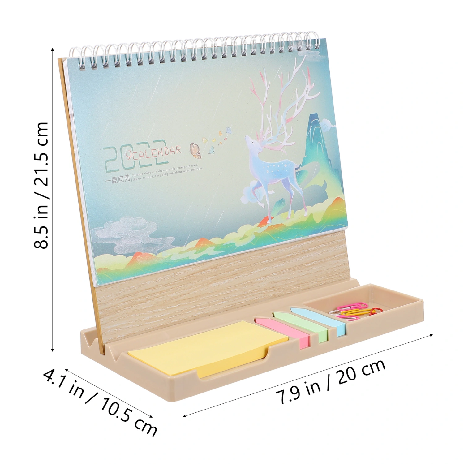 1pc Simple 2022 Desktop Calendar Practical Home Desktop Placing Calendar