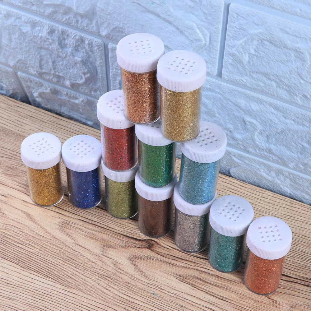 Glitter Powder Rediing Cross-stitch Glitter Dip Powder Pigment Cross-stitch Decorations Cross-stitch DIY Designs