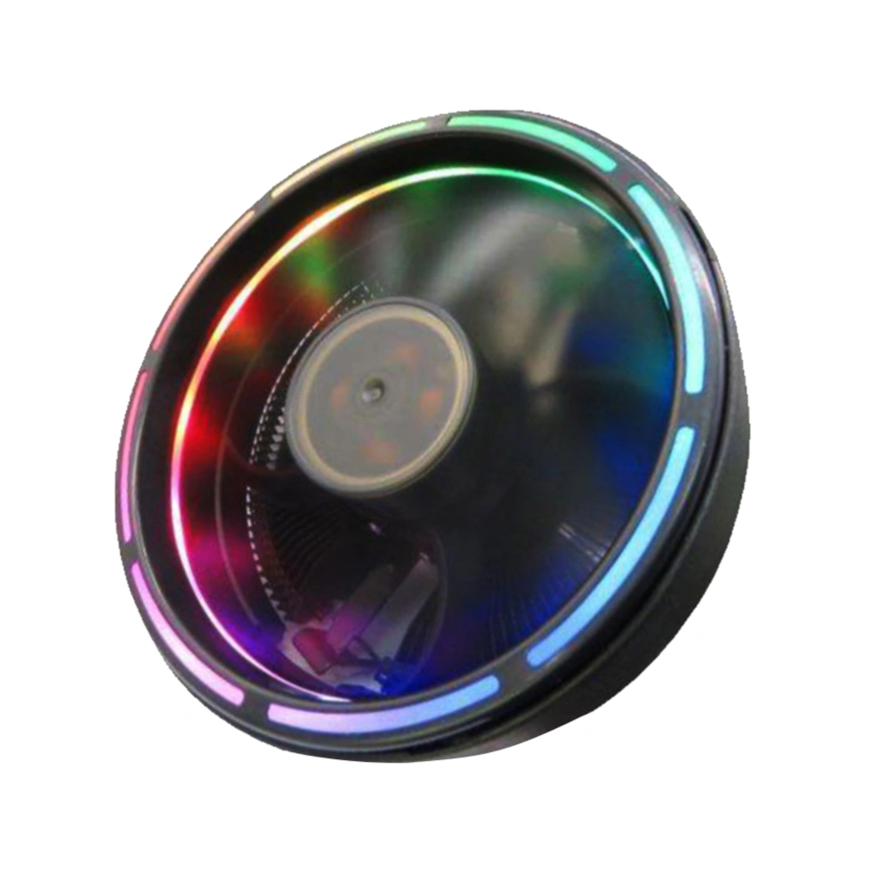 Black PC Computer Fan 3pin Case Colorful Cooling Fan RGB Luminous Fan for Computer CPU Cooler Radiator Cooler