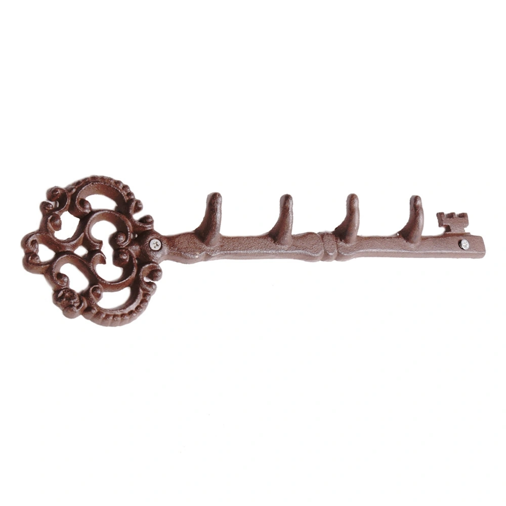 Cast Iron Key Shape Key Holder Coat Hanger Wall Hooks Vintage Decor Hanging Key Holder