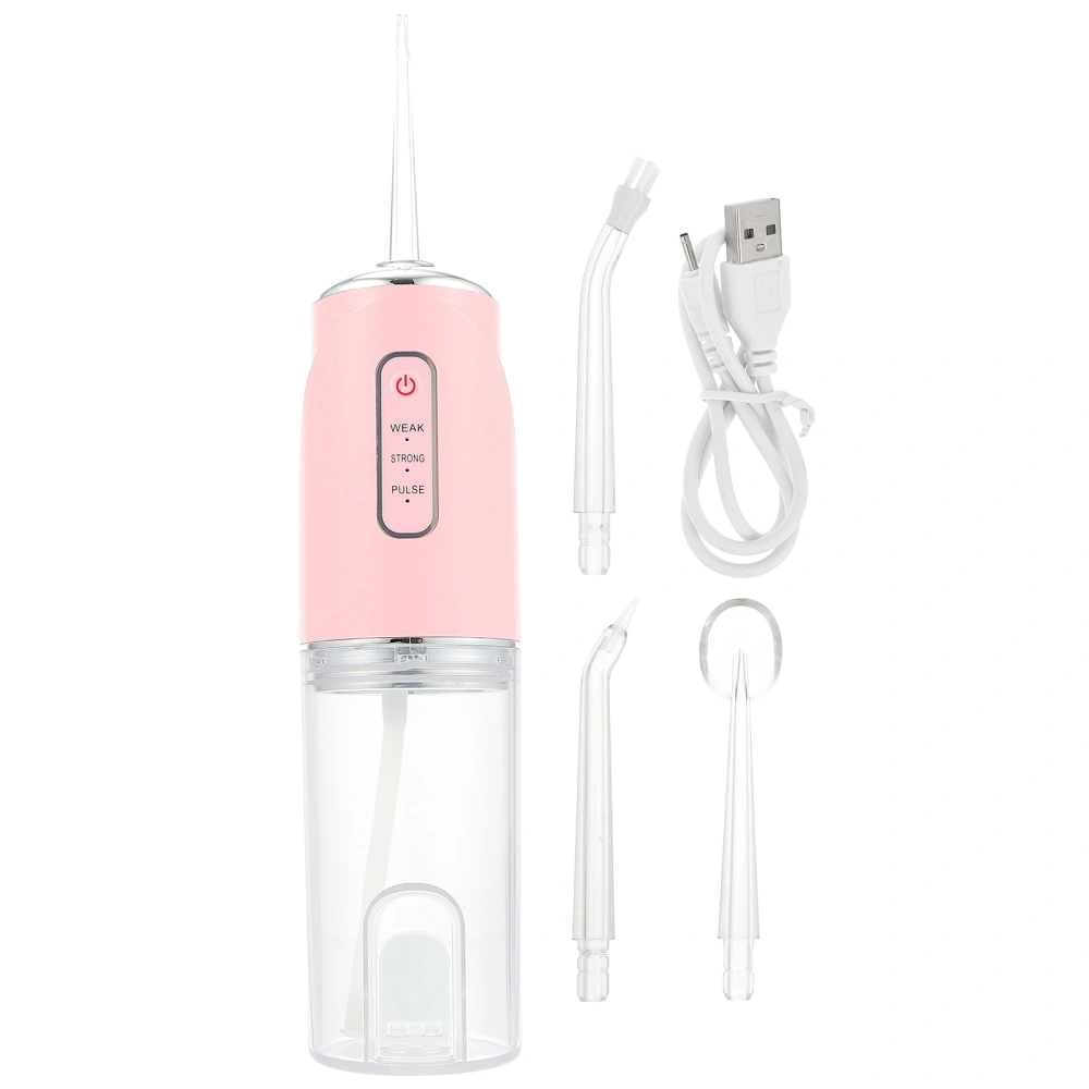 1 Set of Dental Calculus Remover Electric Dental Scaler Oral Irrigator (Pink)