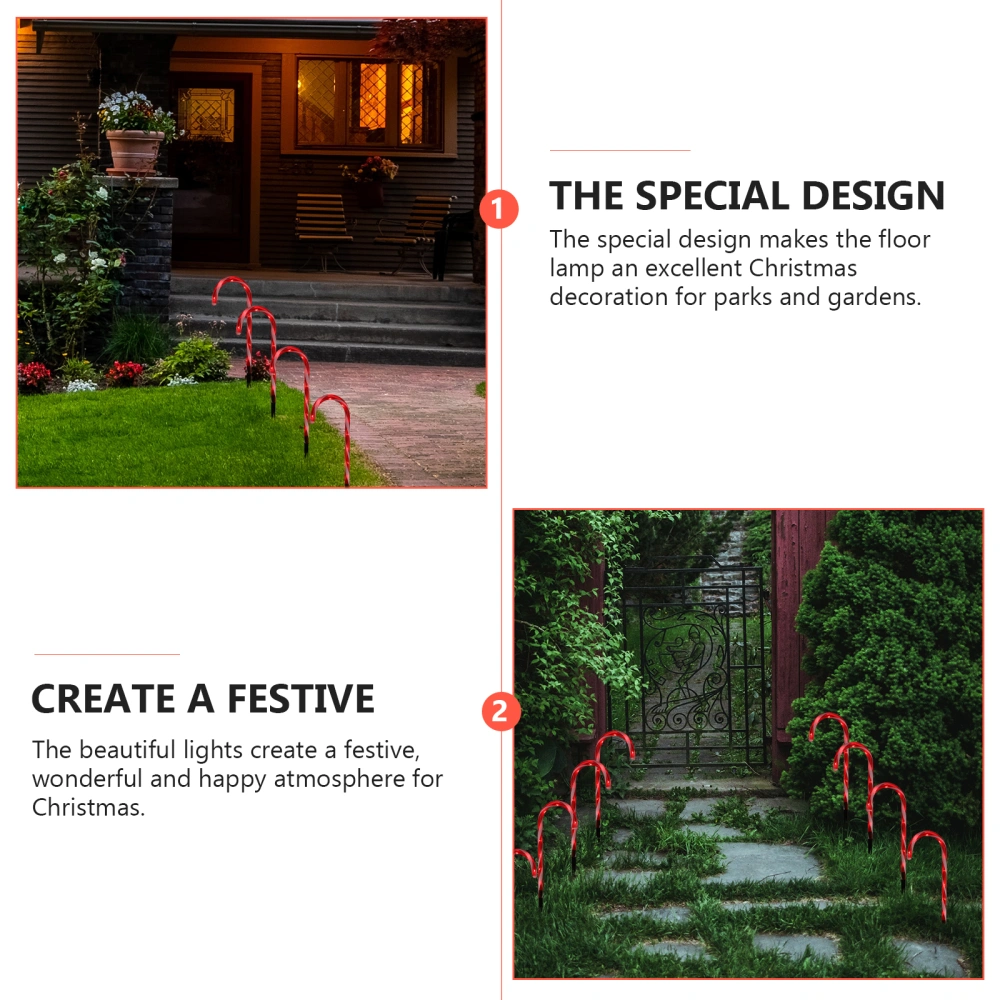 1pc Creative Stake Light Solar Powered Light Christmas Decorative Light