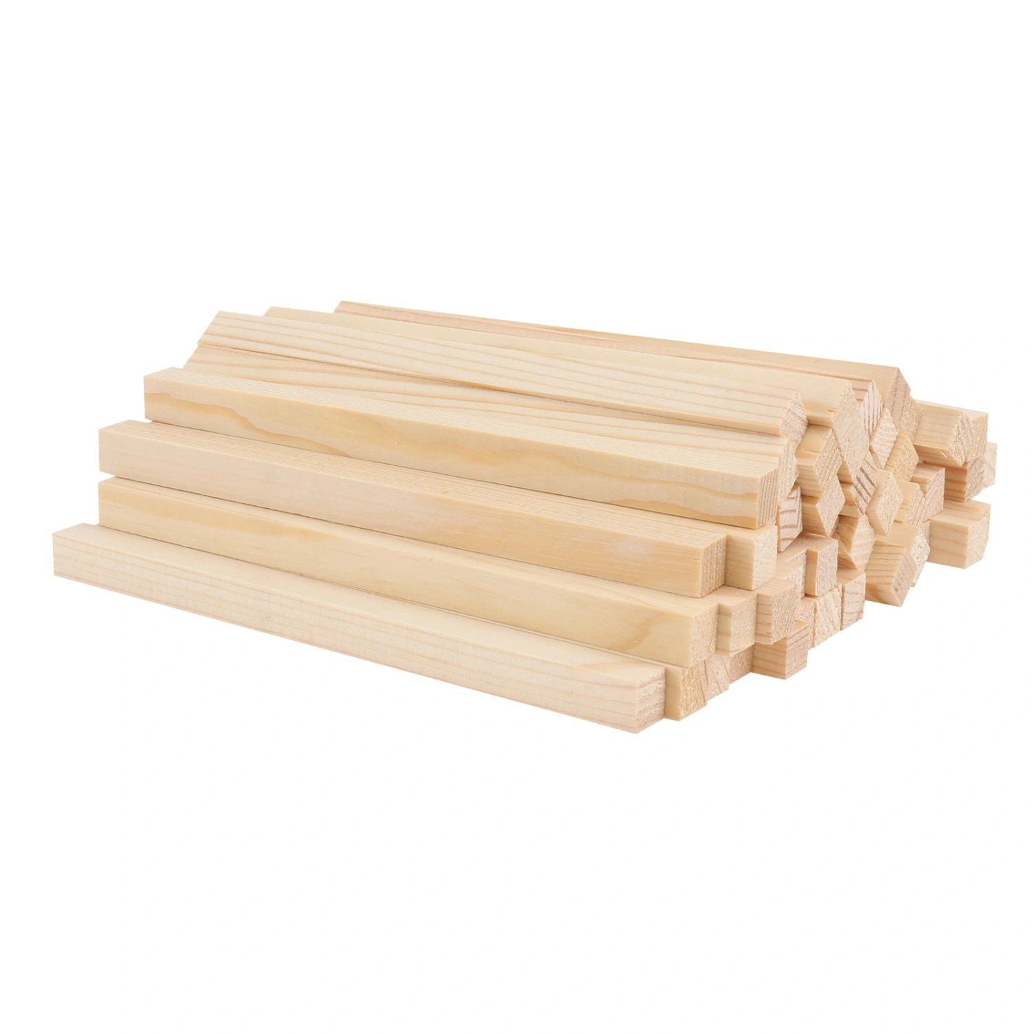50pcs Square Wooden Rods Handiwork DIY Crafts Accessories Wooden Craft Materials