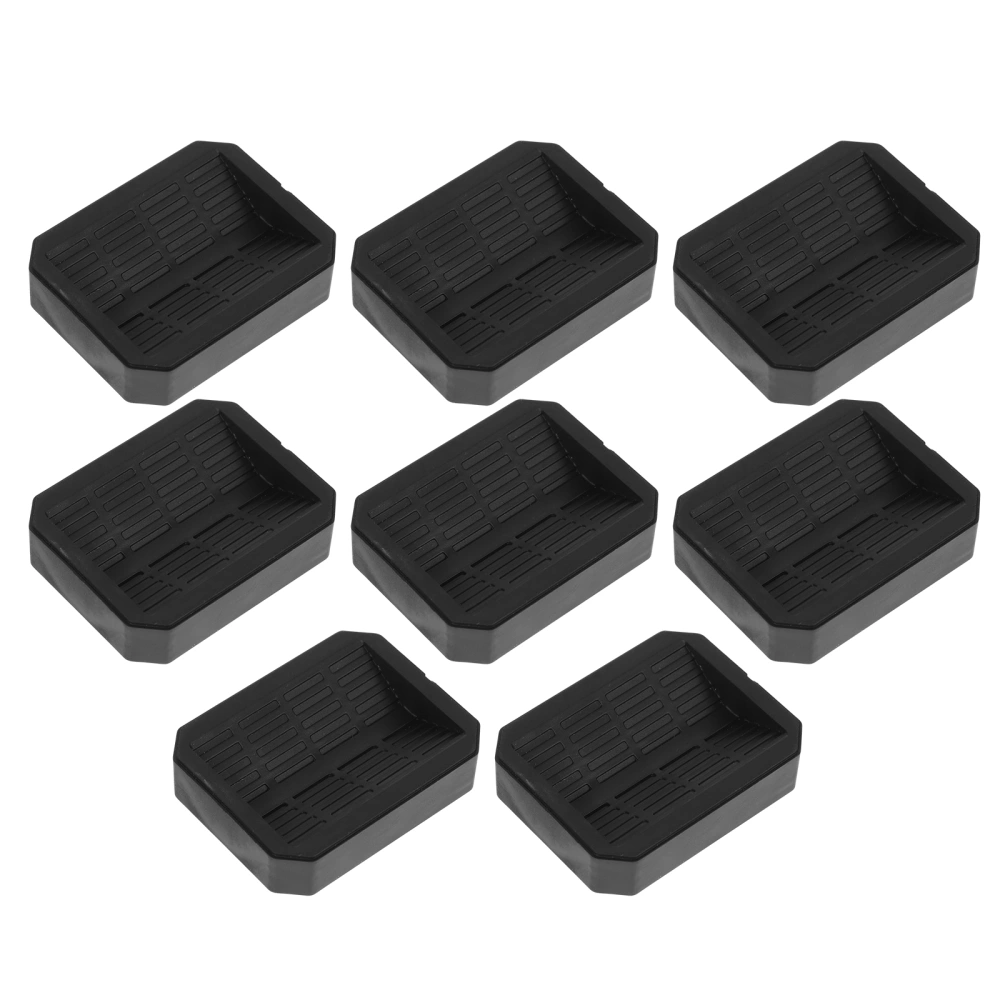 8pcs Anti-skid Wheel Pads Bed Furniture Stopper Silicone Furniture Caster Cups