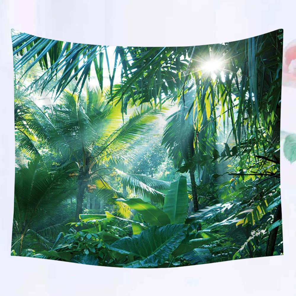 1Pc 235x180CM Green Landscape Tapestry Delicate Unique Wall Hanging Blanket Portable Beach Towel Household Backdrop