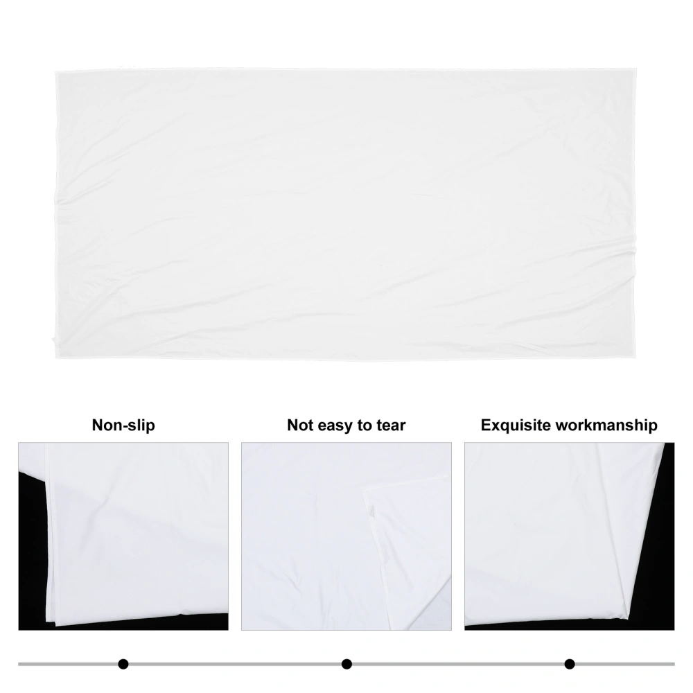 Hospital Fitted Bed Sheet Washable Bed Sheet Bed Protective Cover (White)