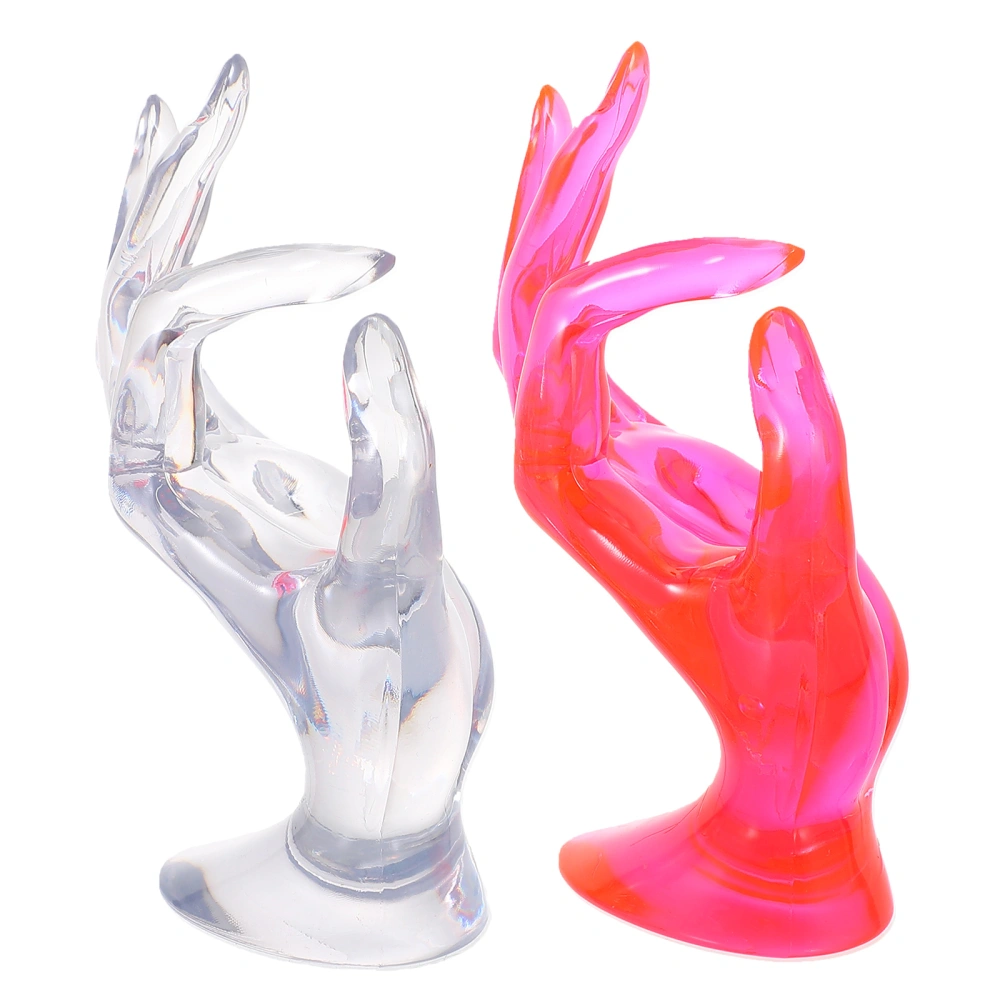 2pcs Mannequin Hand Jewelry Ring Display Holder Useful Ring Display Stand Racks