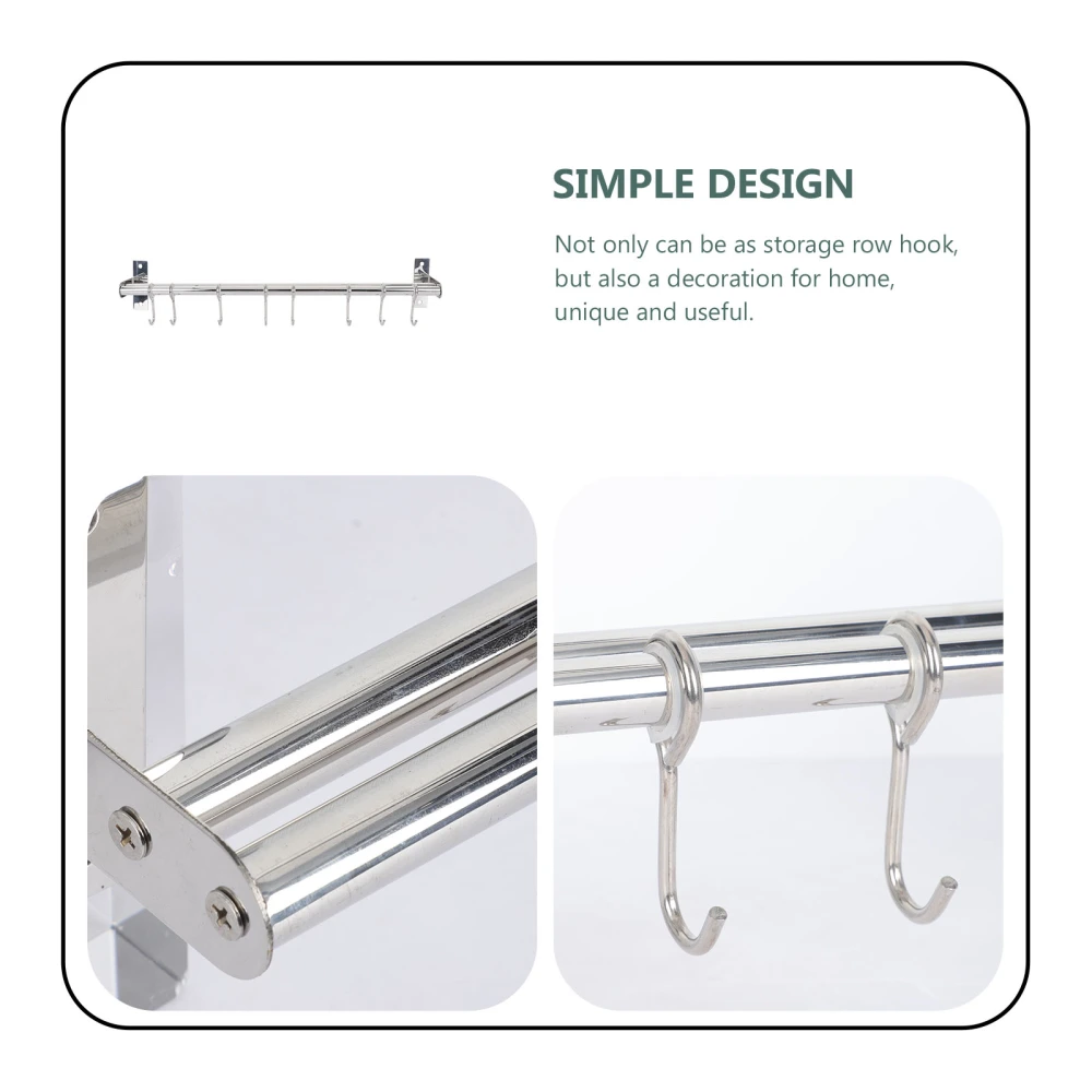 Household Utensil Rack Wall-mounted Utensil Hanger Stainless Kitchen Hanger