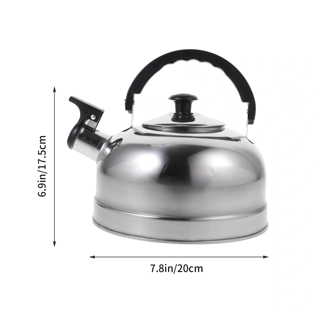 Stainless Steel Water Kettle Flat Bottom Teakettle Whistling Teakettle