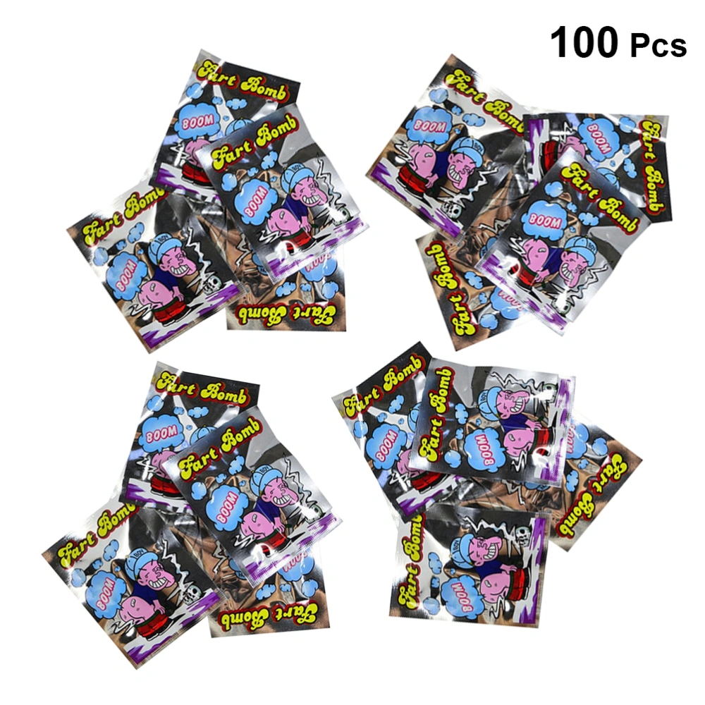 100pcs Funny Fart Bag Stench Bag Prank Toys Trick Toys Creative Trick Props for April Fool's Day