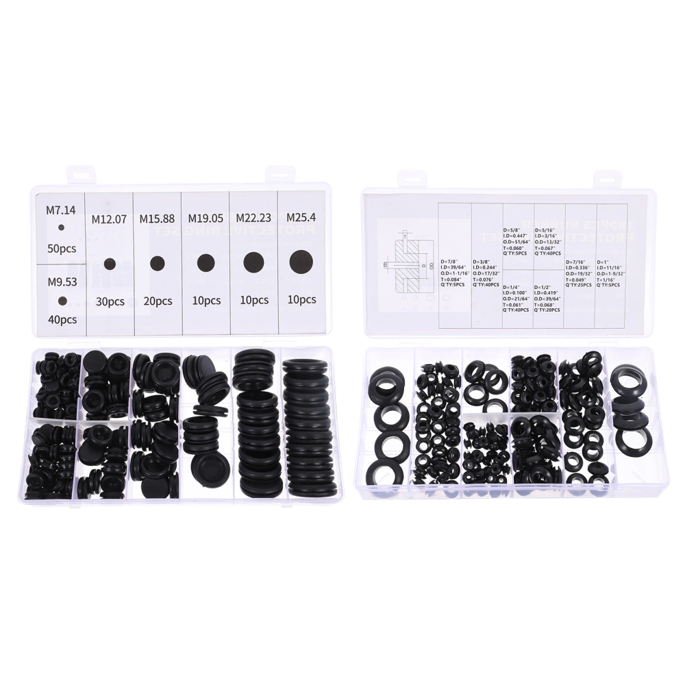 1 Set Rubber Grommet Assortment Firewall Hole Plug Electrical Wire Gasket