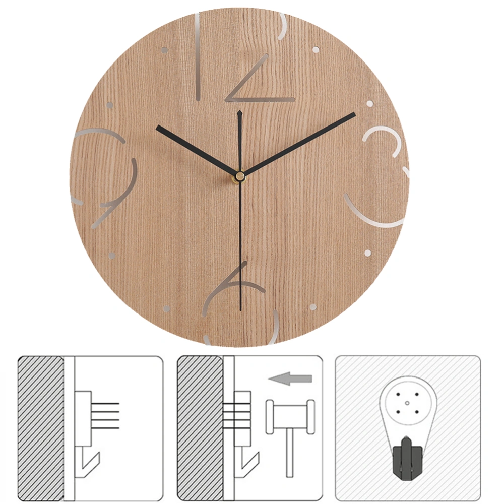 Hanging Clock Large size Number Wall Clock Silent Modern Shape Design Clock No Battery Included