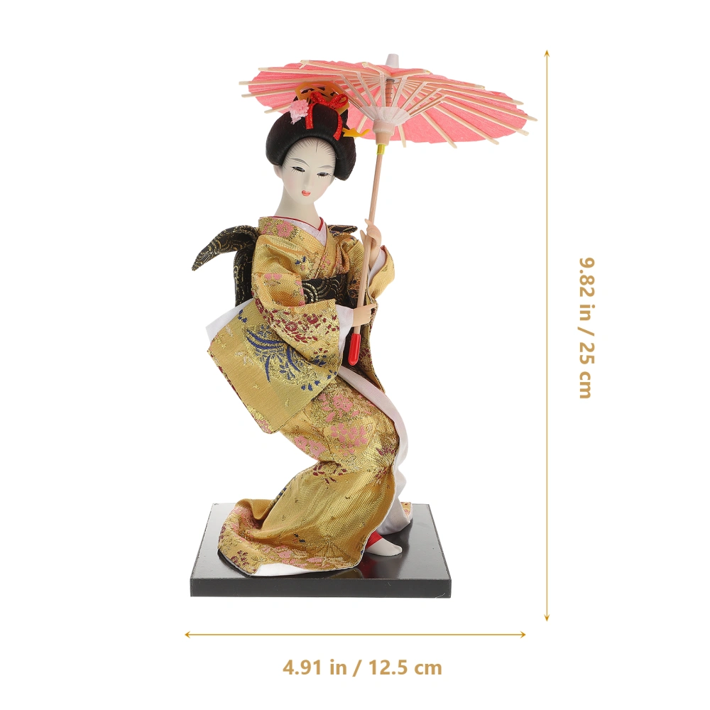 1Pc Living Room Humanity Kimono Geisha Cooking Restaurant Decor Doll Ornament