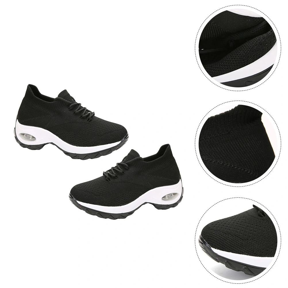 1Pair Women Versatile Casual Shoes Breathable Fashion Shoes Simple Sports Shoes