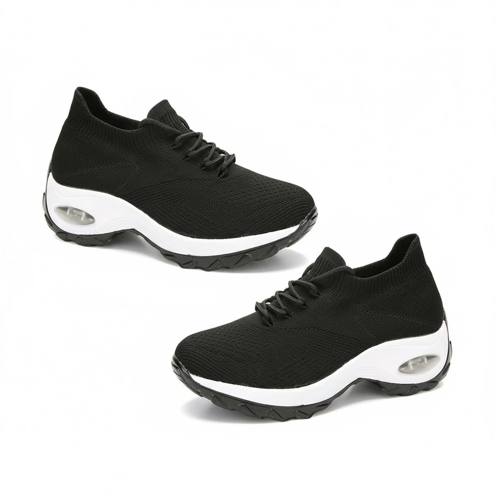 1Pair Women Versatile Casual Shoes Breathable Fashion Shoes Simple Sports Shoes