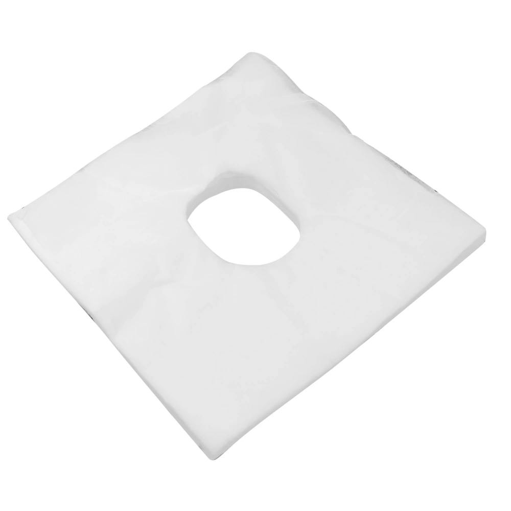 200Pcs Disposable Massage Bed Face Cover Non-woven Safe Headrest Pad White