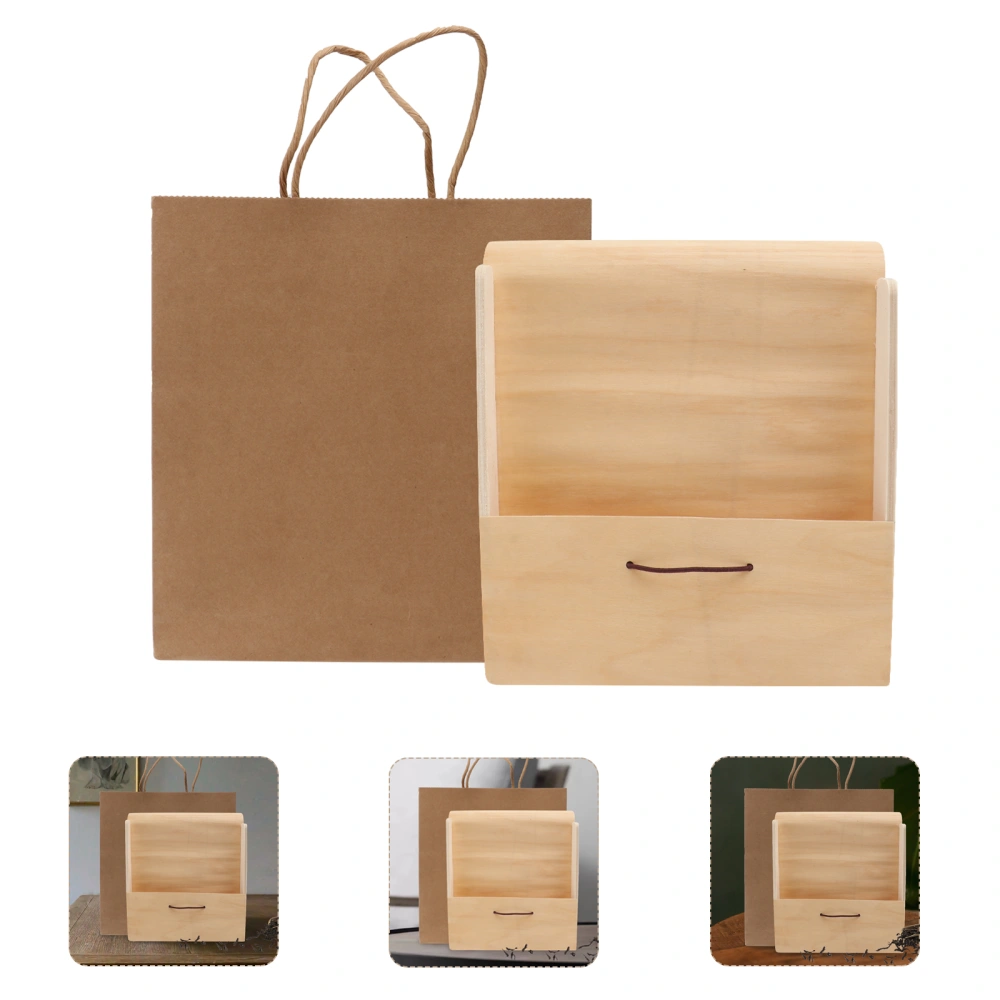 1 Set Exquisite Wooden Tea Leaf Packing Box Tea Gift Box Storage Wrapping Box