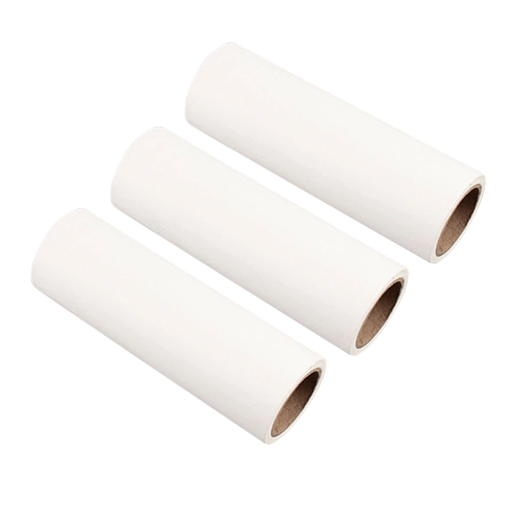 90 Sheets Lint Roller Sticky Paper Roller Adhesive Paper Hair Remover Accessories Removable Gummed Paper