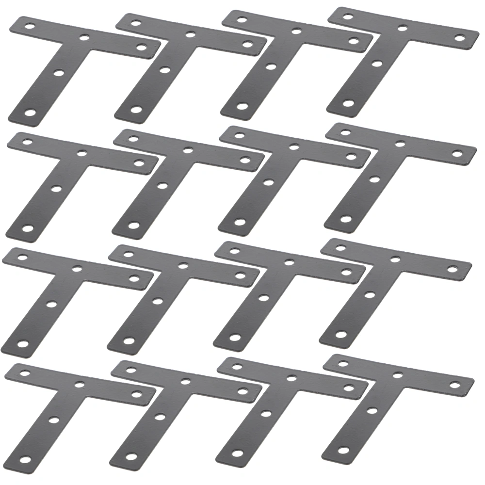 20 Pcs Flat Braces T Shelf Bracket Shelf Supports Furniture Mending Plates