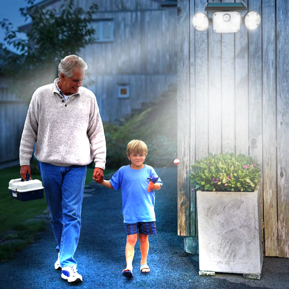 1Pc Solar Sensor Wall Lamp Outdoor Street Garden Waterproof Lighting Lamp