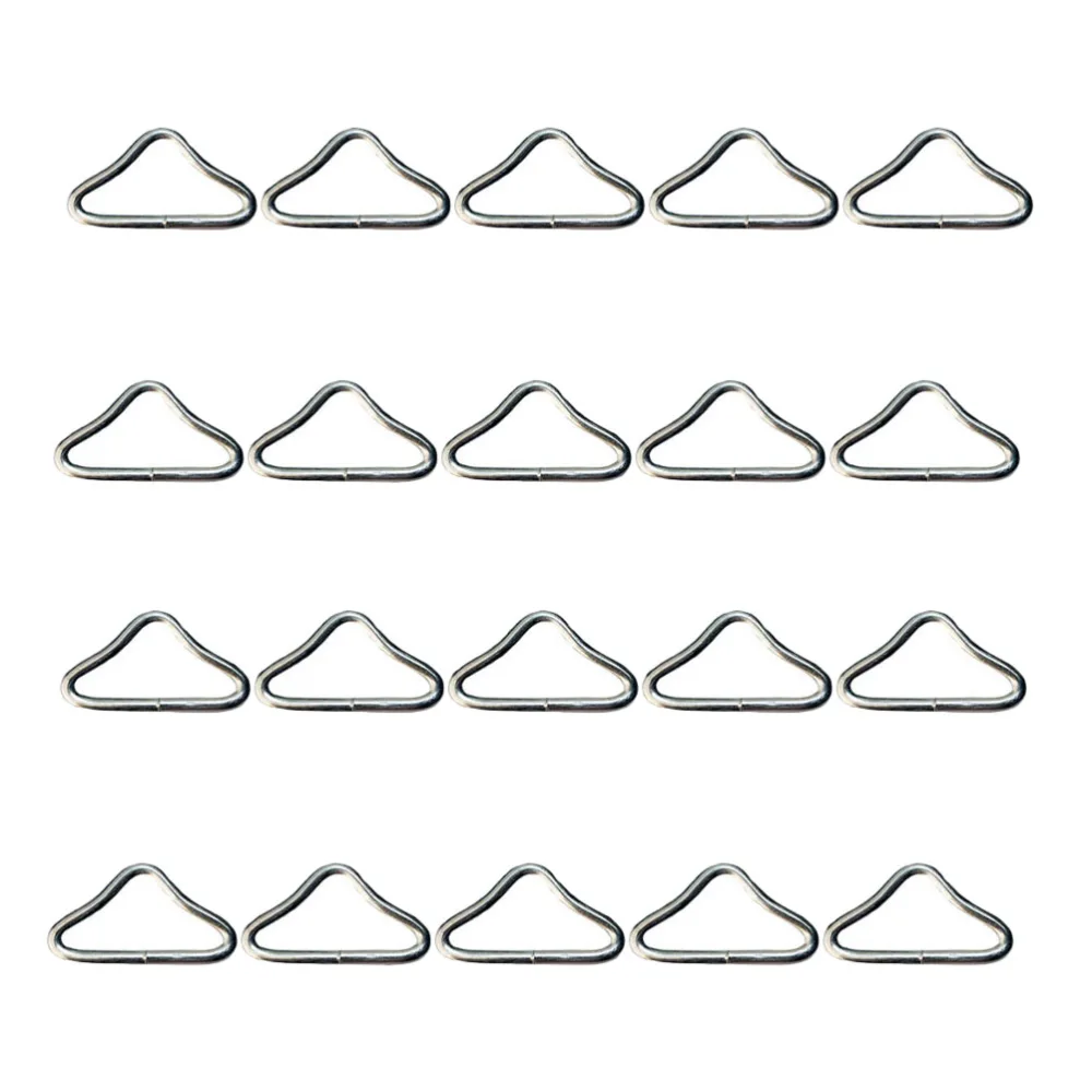 40pcs Trampoline Jumping Bed Bungee Bed Mesh Cloth Buckle Triangle Ring Parts