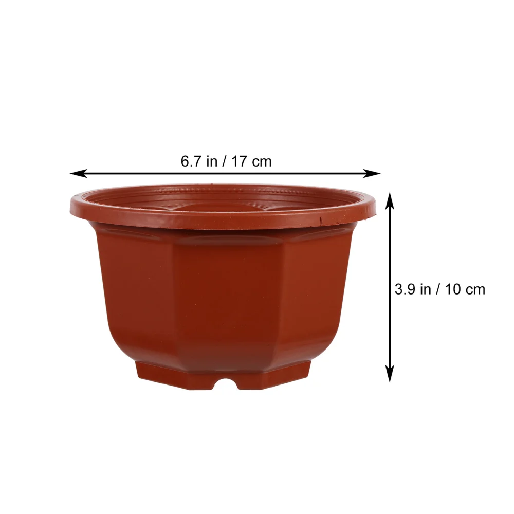 8 Sets Hanging Flower Pot Hanging Plant Basket Hanging Planter Plastic Flower Pot