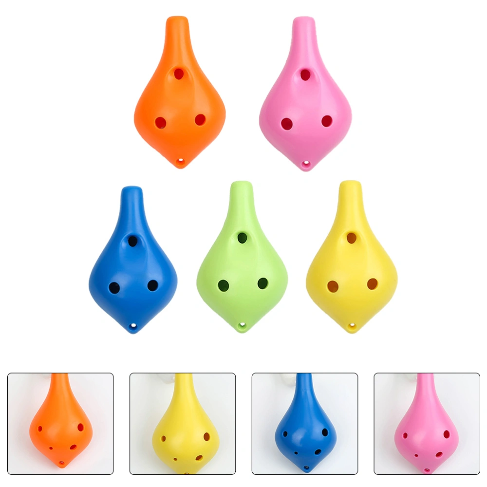 5 Pcs Creative Ocarina ABS Ocarina Flute Beginner Ocarina Student Ocarina Flutes