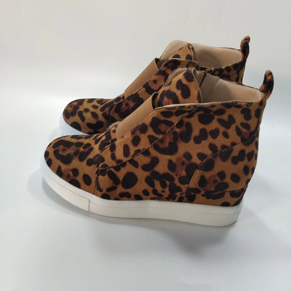 America Style Boots Flat Autumn Winter Warm Boots Leopard Women Boots (Size 37)