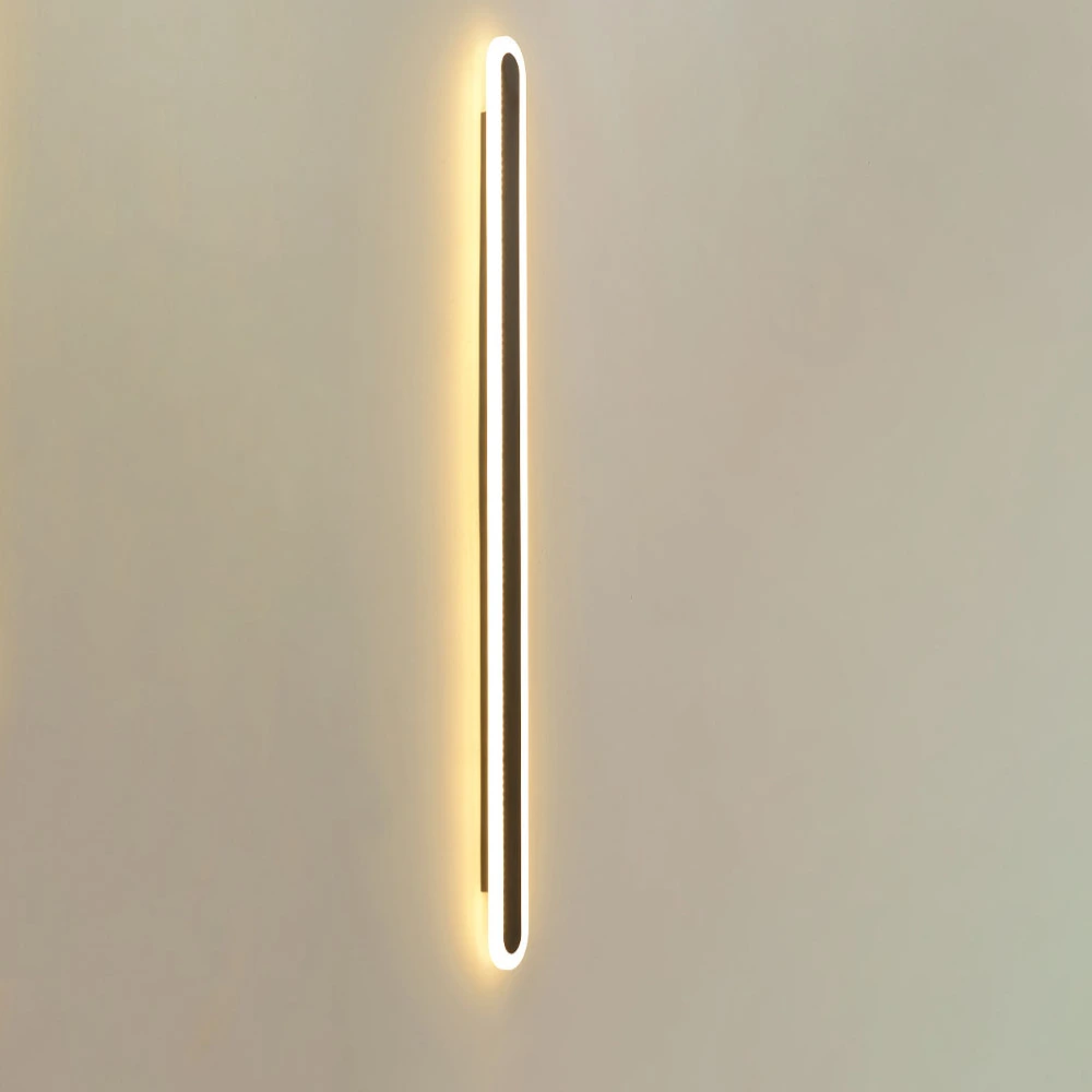 Simple Long Strip Wall Light Creative Corridor Lamp Bedside Iron Wall Lamp