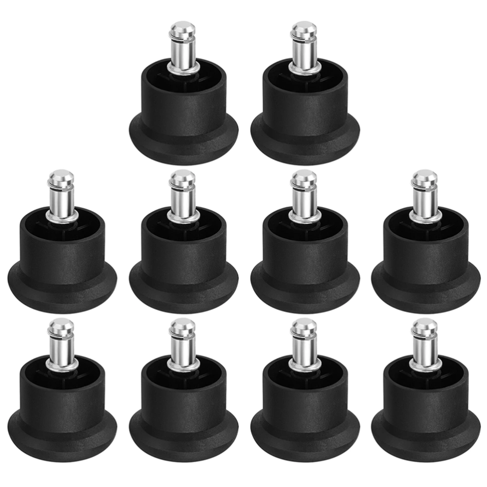 10pcs Replacement Office Chair Stool Stopper Furniture Leg Plug Leg Insert