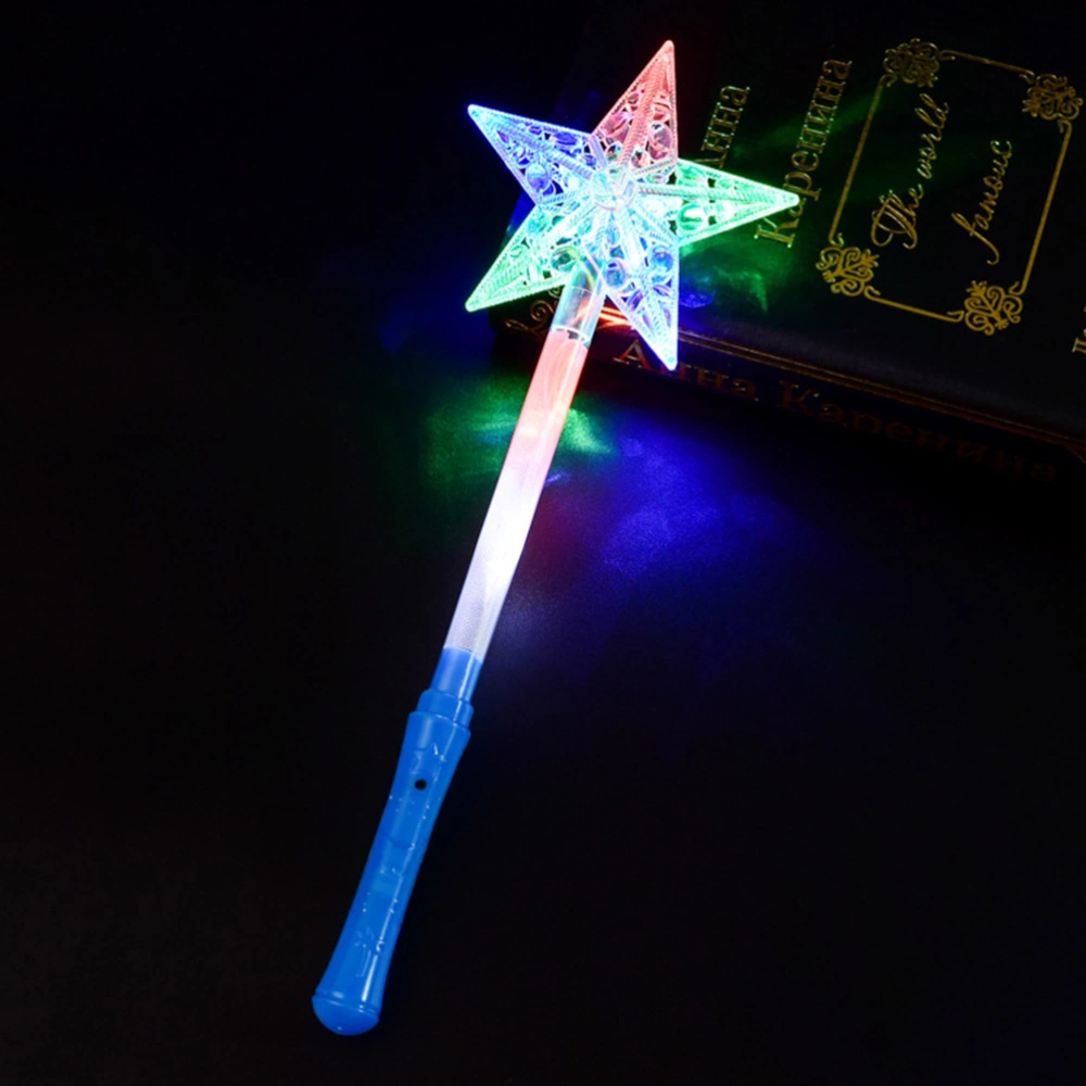 12pcs Funny Luminous Wand Light Up Star Wand Glow Wand Interesting Toys Party Supplies for Children Kids (Random Color)