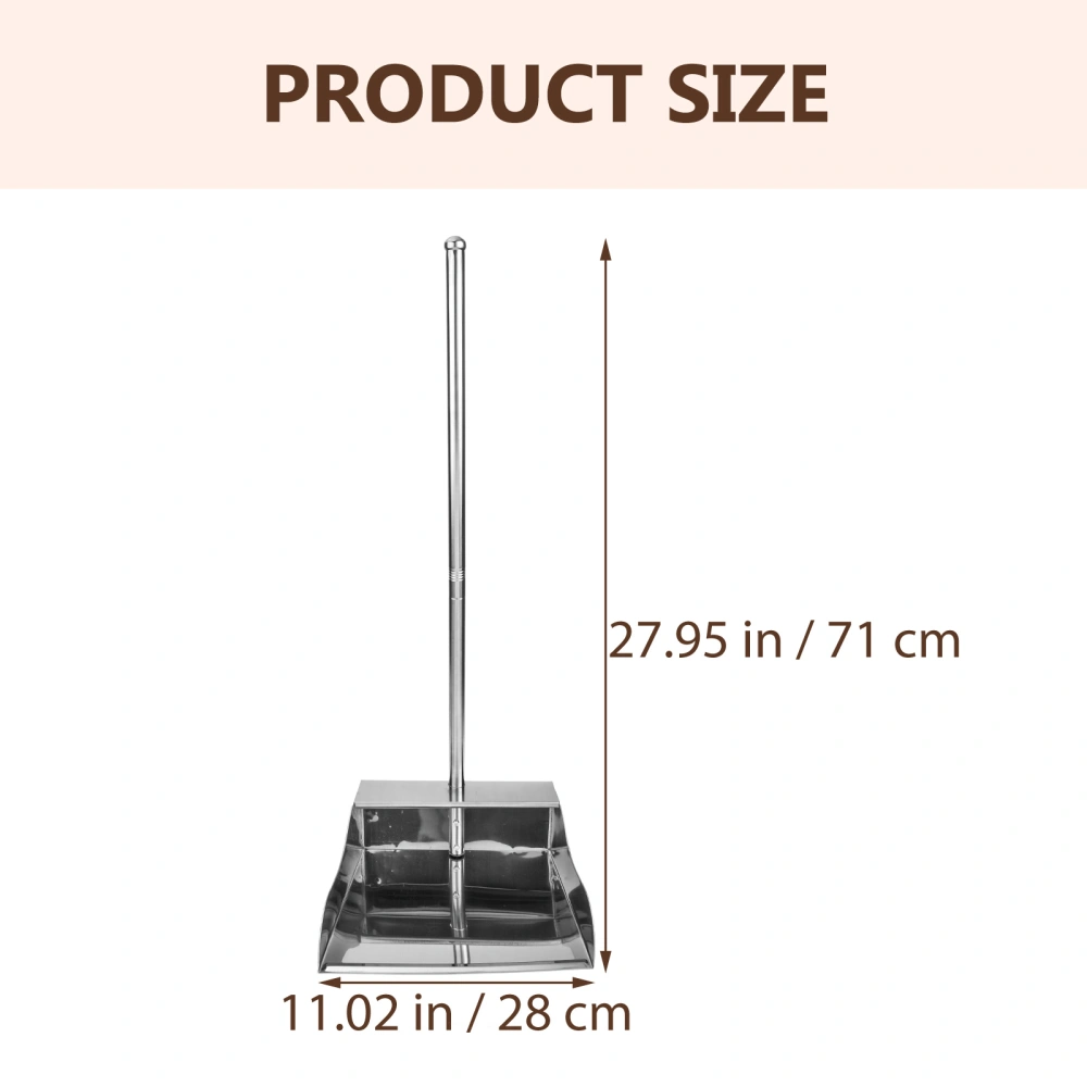 Stainless Steel Dustpan Garbage Dustpan Home Cleaning Dustpan Refuse Container