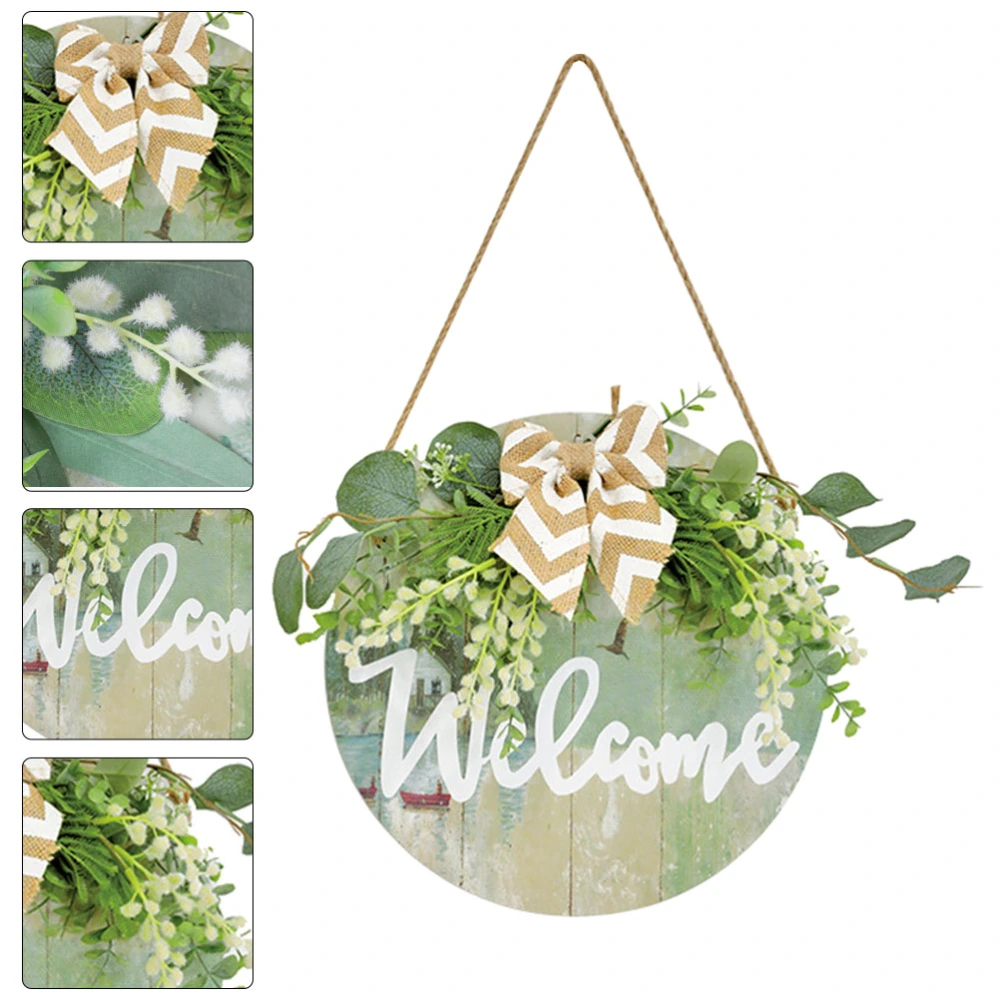 Nordic Style Door Sign Hanging Pendant Welcome Decorative Door Hanging Plaque