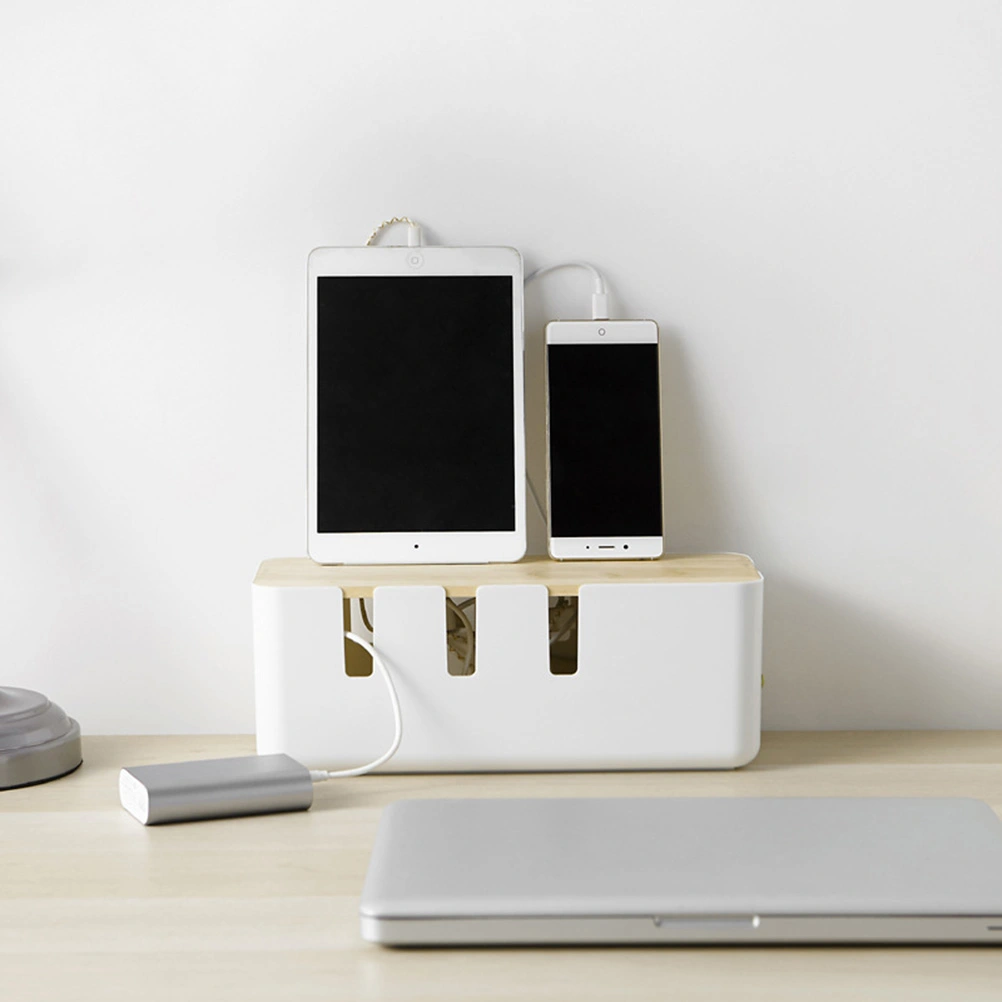 Multifunction Fashion Wire Storage Box Anti-dust Plastic Case Household Supplies for Organizing Charger Cables Socket