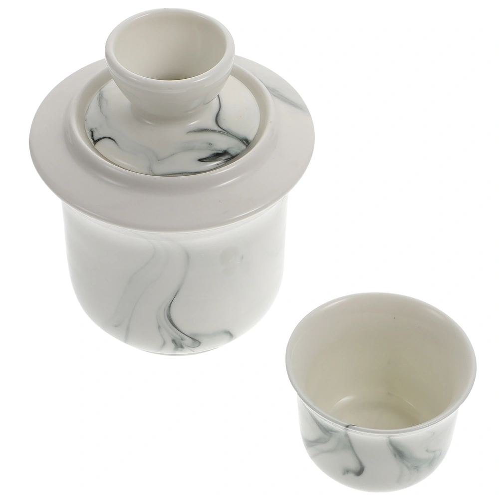 1 Set Chinese Style Ceramic Liquor Warmer Household Drinking Cups Simple Wine Warmer