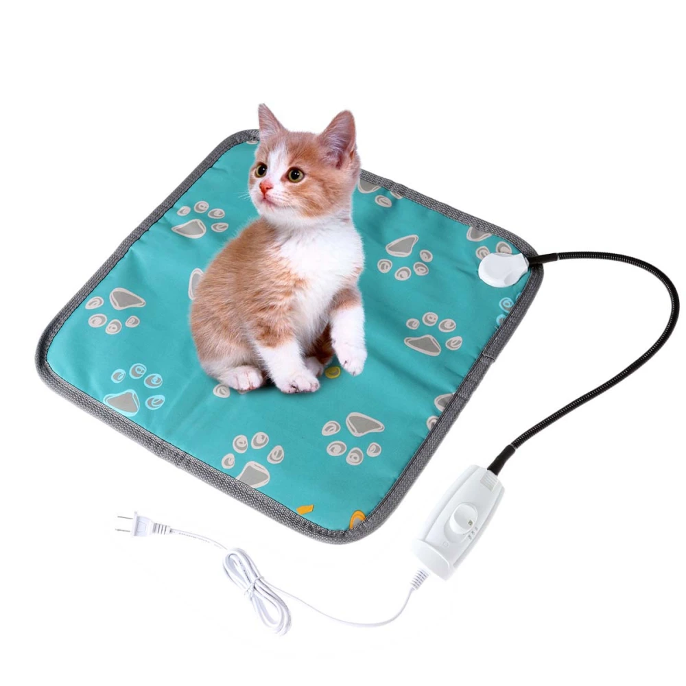 45x45 Pet Heating Pad Electric Cat Dog Heater Bed Mat Chew Resistant Cord Cushion with US Plug